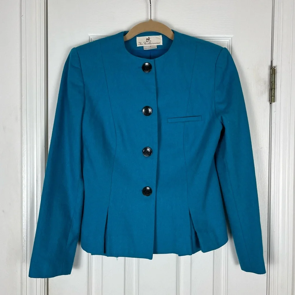 Vintage Weathervane Wool Blend Blazer Jacket